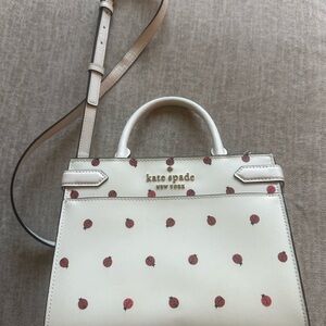 Kate Spade Cream and Red Ladybug Satchel